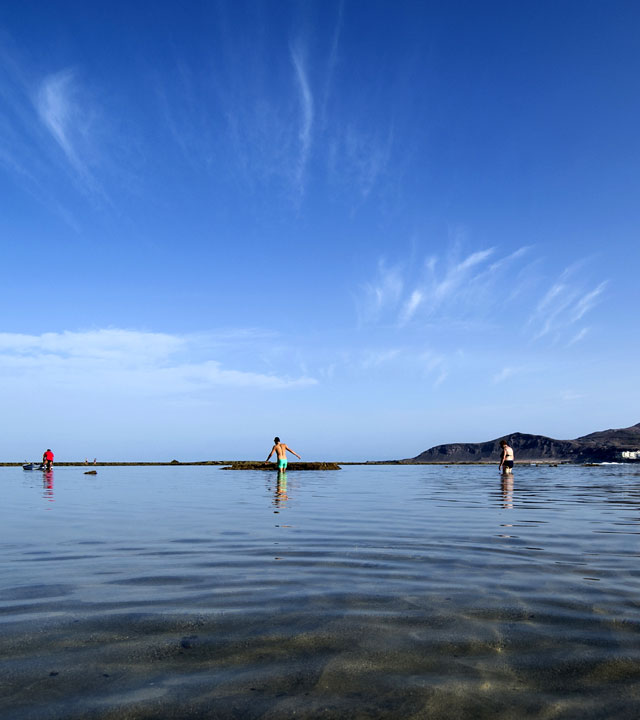 Las Canteras beach in the city of Las Palmas de Gran Canaria