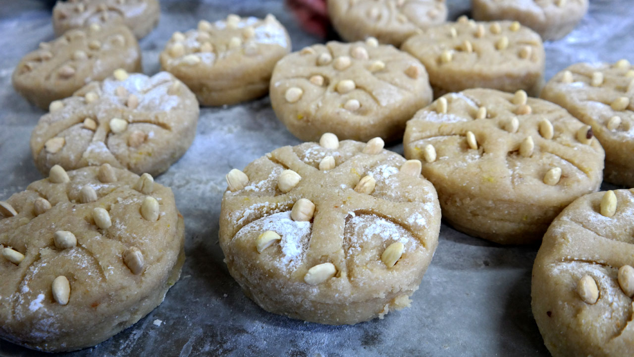 Production of marzipan