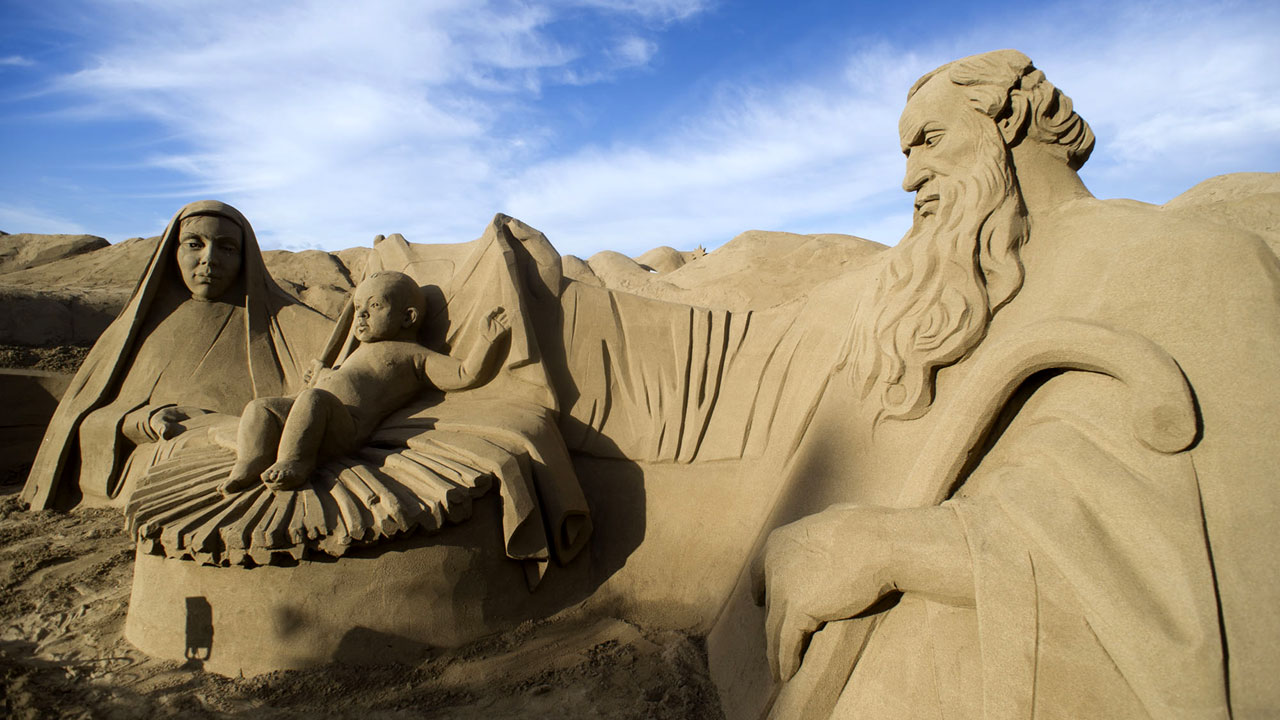 Sand Nativity (Belén de Arena), Las Canteras Beach