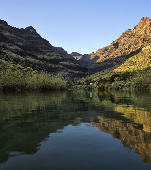 Presa de Ayagaures en Gran Canaria