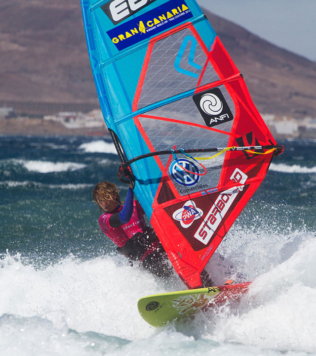 Windsurfista en el mundial de Pozo Izquierdo, Gran Canaria