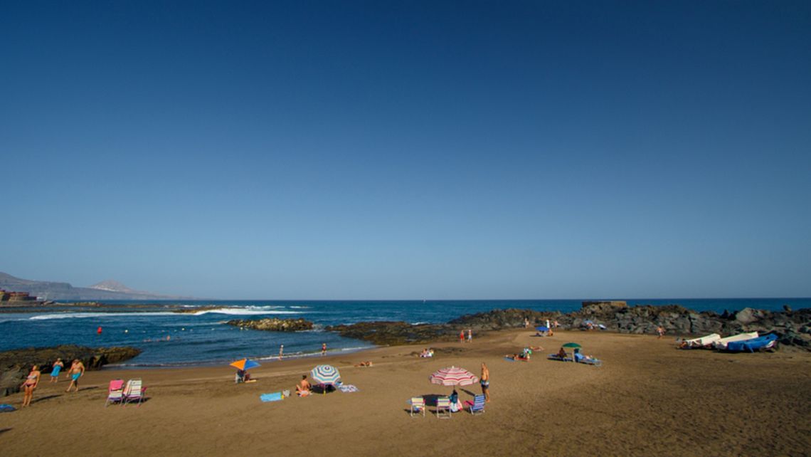 Der Strand von Puertillo in der Gemeinde Arucas