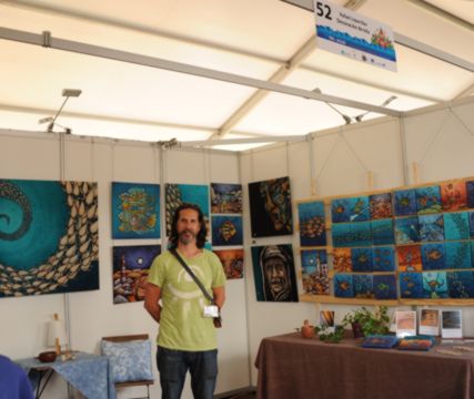 Ein Teil der Kunsthandwerksmesse Feria de Artesanía de Verano del Faro de Maspalomas 