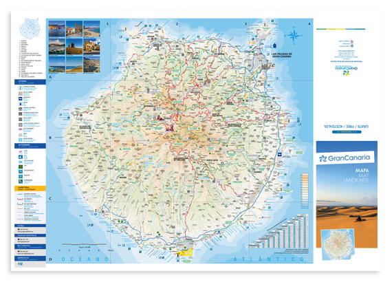 Karta över Gran Canaria