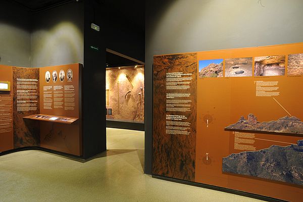 Interior del Centro de Interpretación del Roque Bentayga, en Gran Canaria