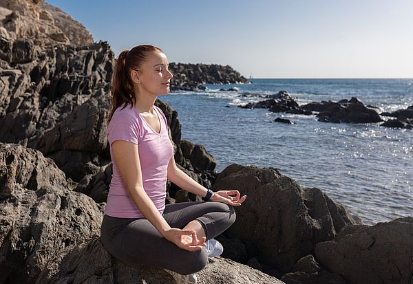 Meditación desde la costa de Gran Canaria.