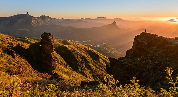 Atardecer mirador Degollada de Las Palomas, Gran Canaria