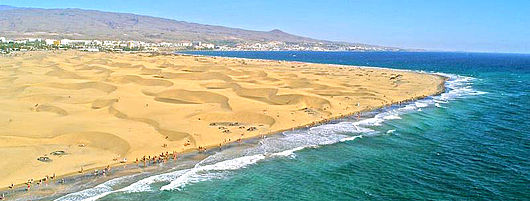 Die Dünen und der Strand von Maspalomas