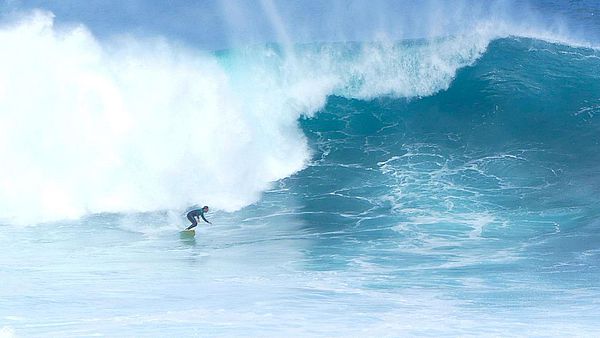 Surfeando en Gran Canaria