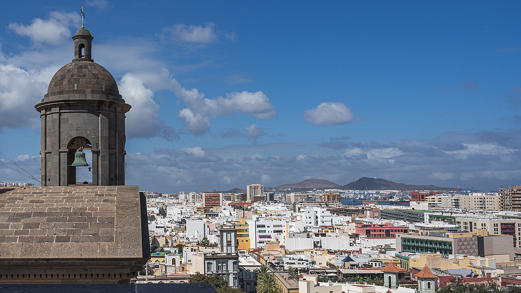 Aussicht auf die Stadt von Las Palmas de Gran Canaria.