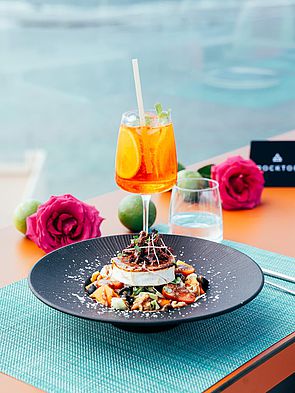 Uno de los platos del Rocktop Las Canteras, en Gran Canaria