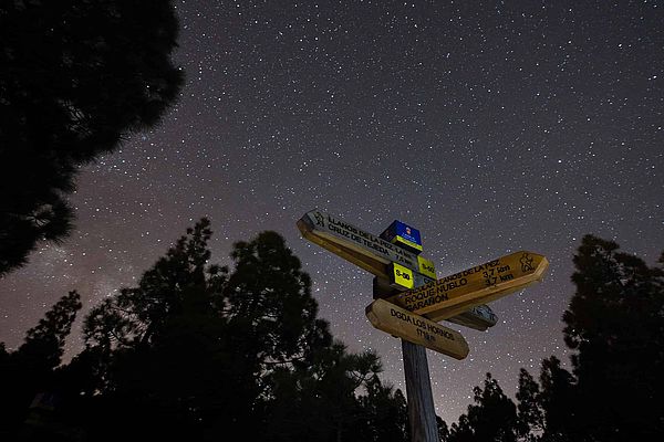 Attraversamento di Tejeda nella notte stellata, Gran Canaria