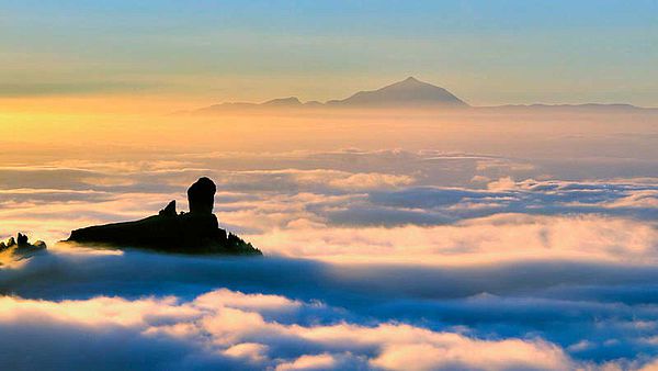 Vista desde el cielo de Gran Canaria