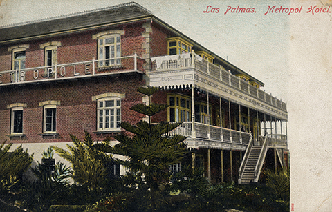Hotel Metropole 1895-1900. Fuente: FEDAC