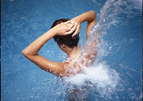 Woman in a spa