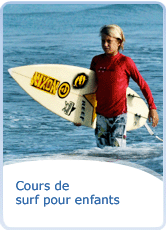 Cours de surf pour enfants