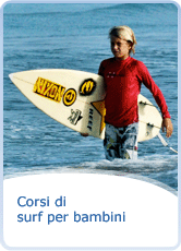 Corsi di surf per bambini