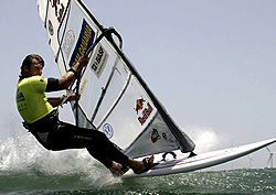 Teilnehmer an der Windsurf WM in Pozo Izquierdo