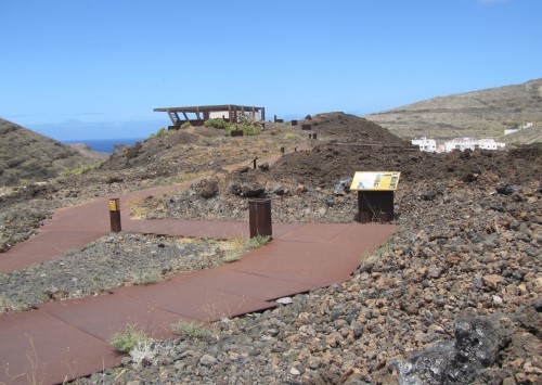 View of the Visitors Centre at the Maipés de Agaete