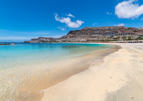 Vista de la playa de Amadores