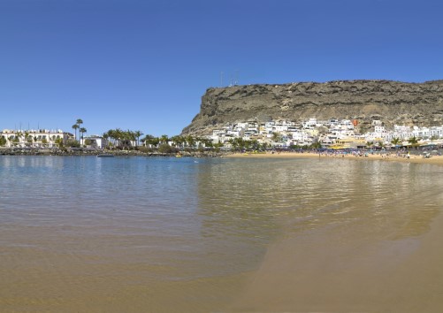 Vista de la playa de Mogán