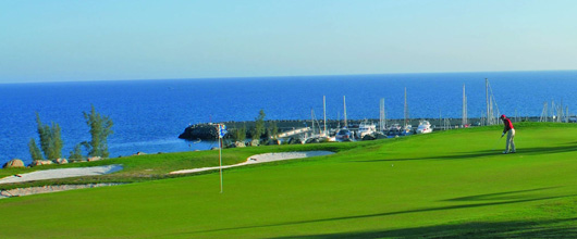 Vue du green Meloneras Golf