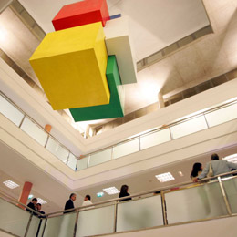 Entrance hall at a health centre in Gran Canaria