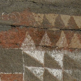 Detail of the rock art in the Cueva Pintada