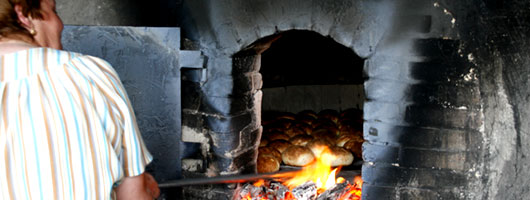 Il pane alle patate appena sfornato