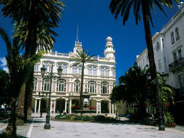 Utsidan av Gabinete Literario i Las Palmas de Gran Canaria