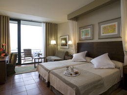 Interior of one of the rooms in the Parador Nacional de Tejeda