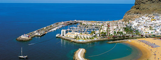 Vista del Porto e della Spiaggia di Mogán