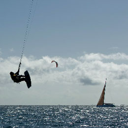Kitesurf na costa de Gran Canaria