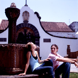 A couple in the centre of Teror