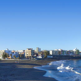 Blick vom Aussichtpunkt, Playa de La Garita