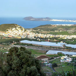 Blick vom Aussichtpunkt Mirador de Las Canteras (Arucas)