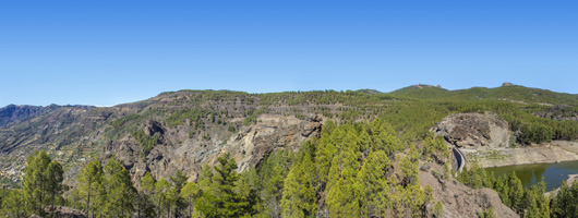 Blick vom Aussichtspunkt Presa de Los Hornos