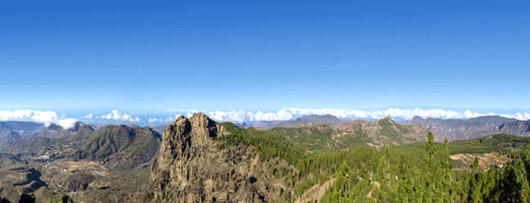 View from the Pozos de La Nieve Viewpoint