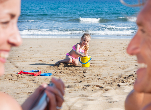 En familj i Maspalomas