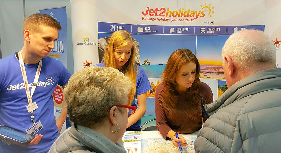 El turoperador Jet2Holidays dedica un catálogo especial a los hoteles de Gran Canaria en la mayor feria de Irlanda del Norte